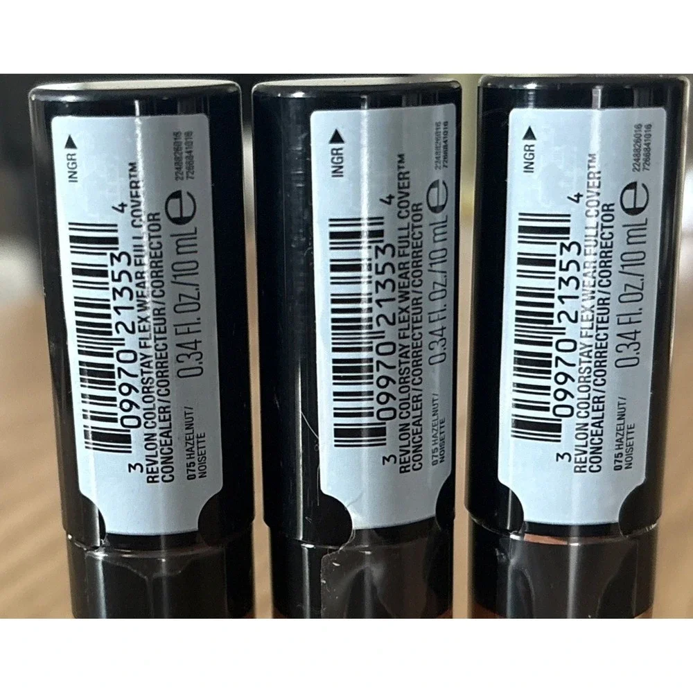 3~Revlon Colorstay Flex Wear Full Cover Concealer~#075 Hazelnut New Sealed